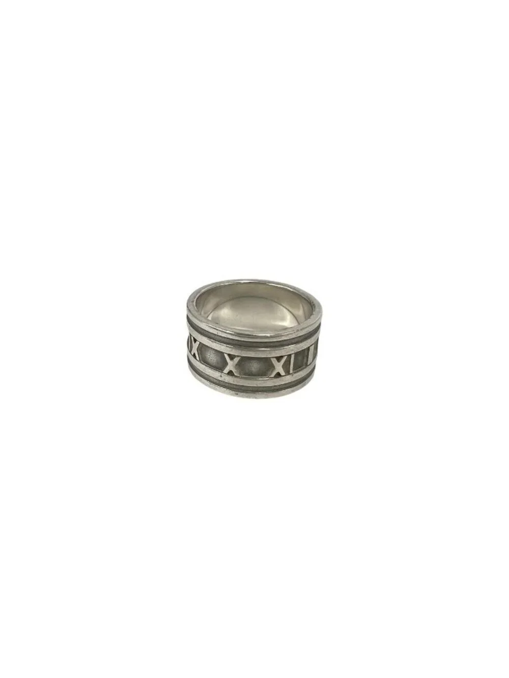 Tiffany & Co Vintage Atlas Wide Ring 925 Sterling Silver